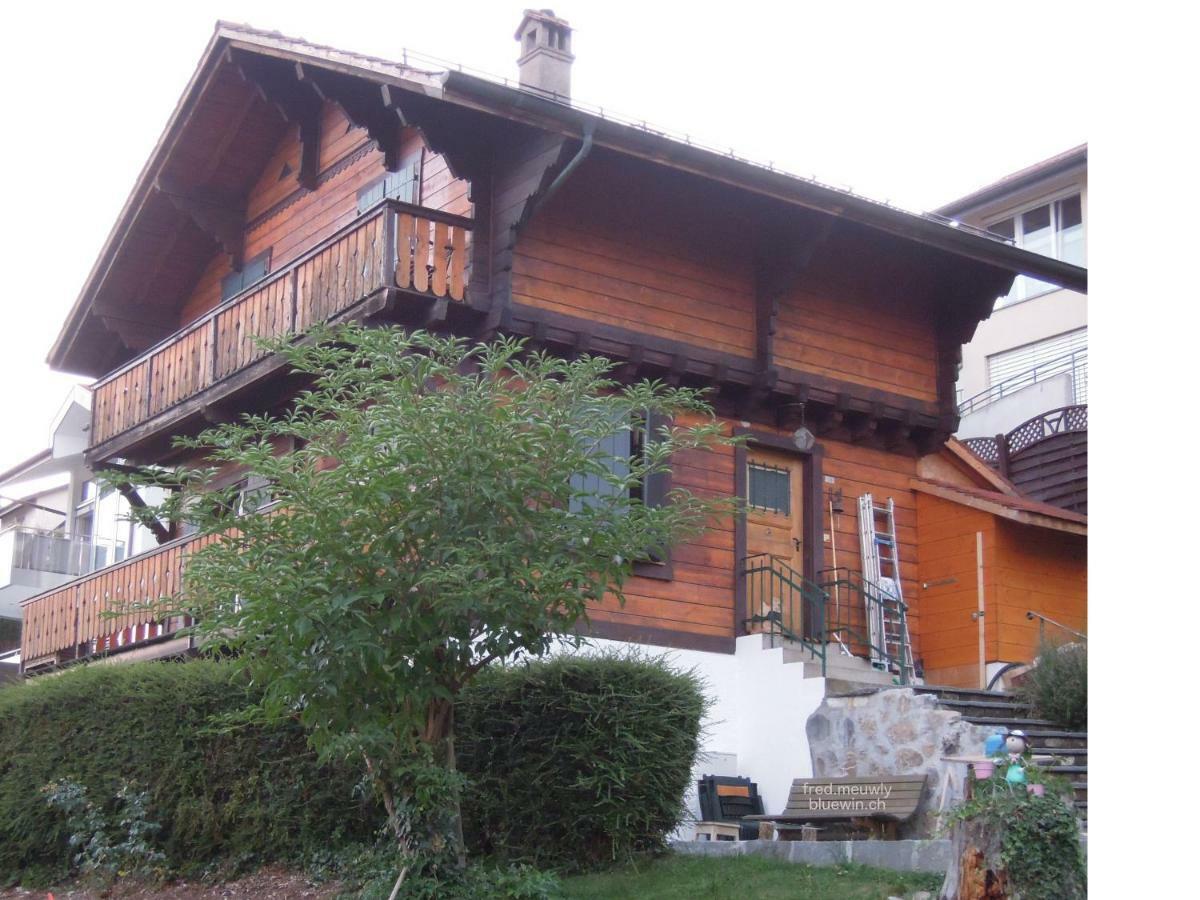 "Les Echalas" Appartement Independant Avec Cuisine En Lavaux Unesco Chexbres Luaran gambar